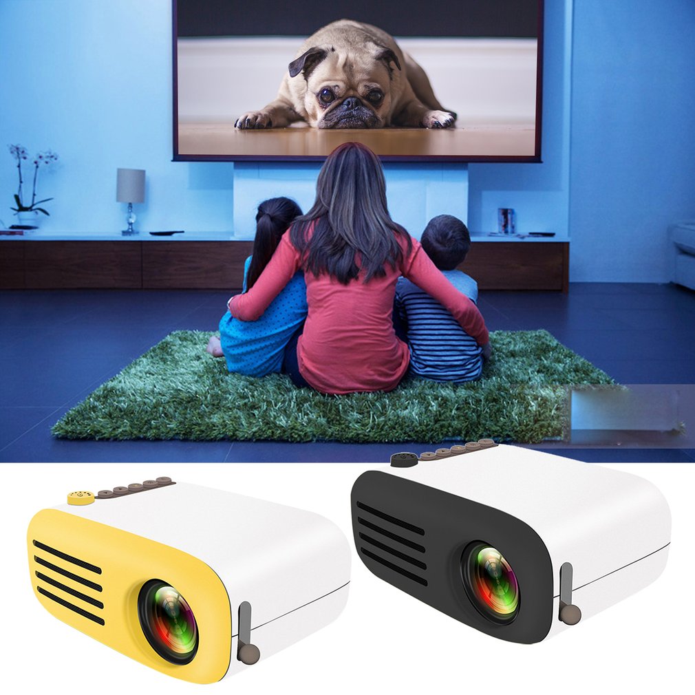 , Mini proyector Yg200, proyector Led portátil para el hogar, compatible con proyector pequeño Hd 1080 P, tamaño de proyección de 20-60 pulgadas