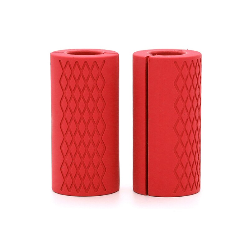 Mancuernas gruesas para Fitness, agarres de mancuerna, barra de tirador, soporte de levantamiento de pesas, almohadilla protectora antideslizante de silicona, 2 uds.