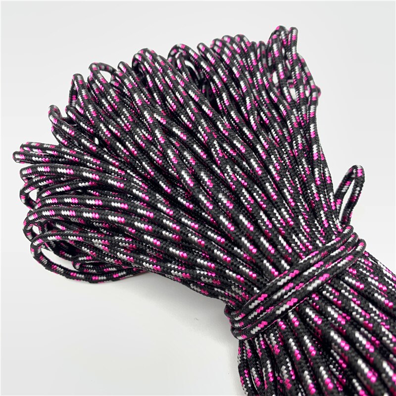 10 yards/Lot 3mm Koord Touw Parachute Lanyard Touw Voor Klimmen Camping Survival Apparatuur Paracord Armband Masker Lanyards: Duidelijk