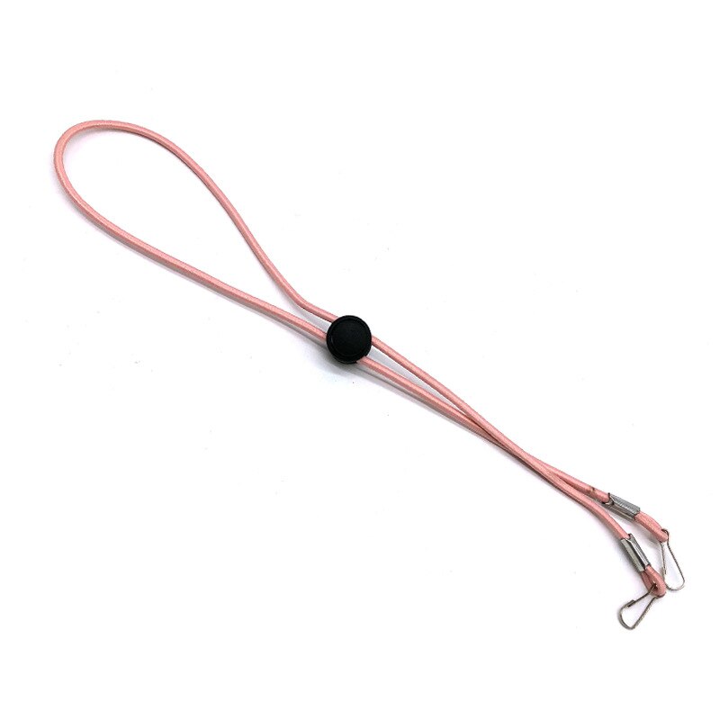 Extensor de máscara facial ajustável, cordão para máscara, com dois ganchos, colar com cordão de suporte: 07 pink