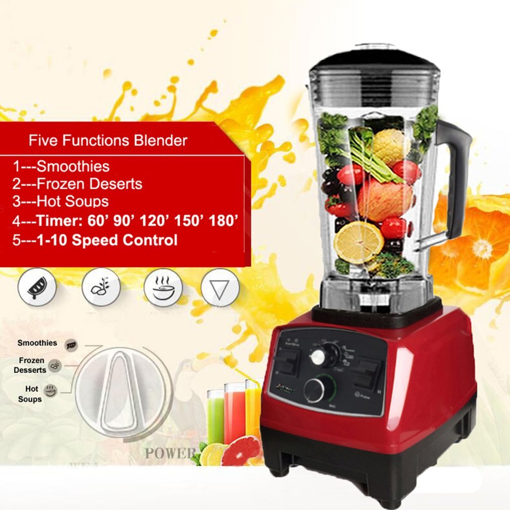 2200W Home Smoothies Power Blender Food Mixer Juicer Food Fruit Processor Smoothie Maker Cooking Machine