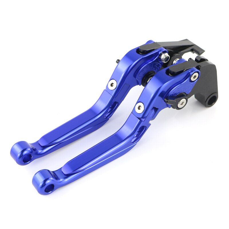 Palancas de freno de embrague para Yamaha Tenere 700, palancas de freno CNC plegables y ajustables, accesorios de aluminio extensibles para motocicletas: Blue