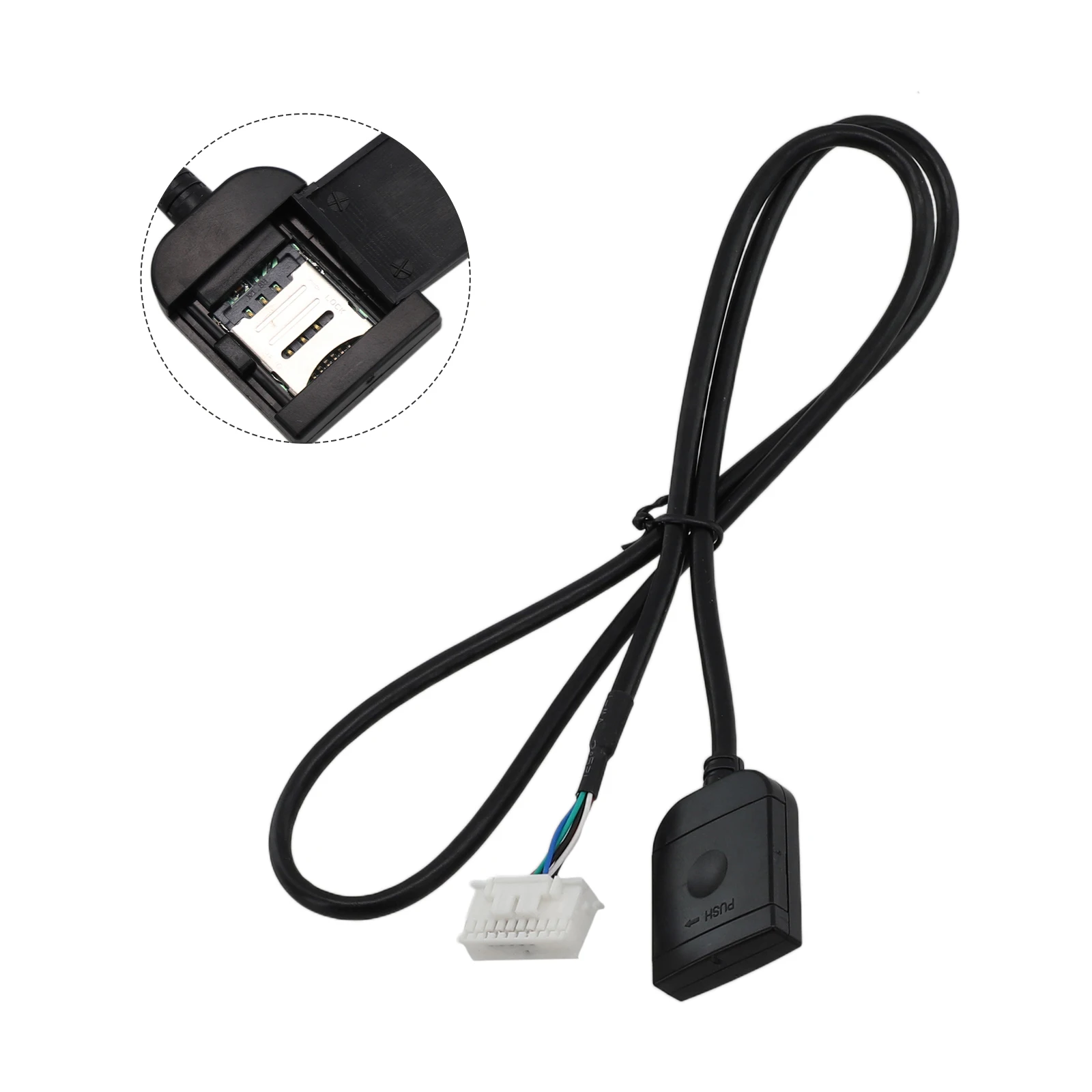 Adaptador de ranura para tarjeta Sim de coche para Radio Multimedia Gps 4G conector de Cable de 20 pines navegación tarjeta de teléfono móvil enchufe de arnés de conexión