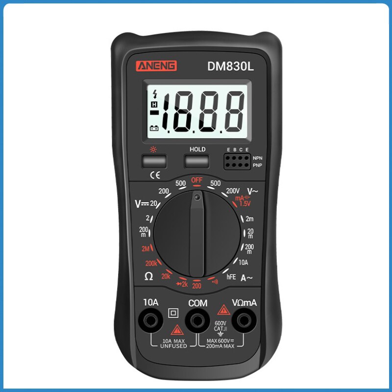High Precise AC DC Digital Multimeter Multimetro Voltage Meter Multifunctional Measuring Electrical Instrument Tool
