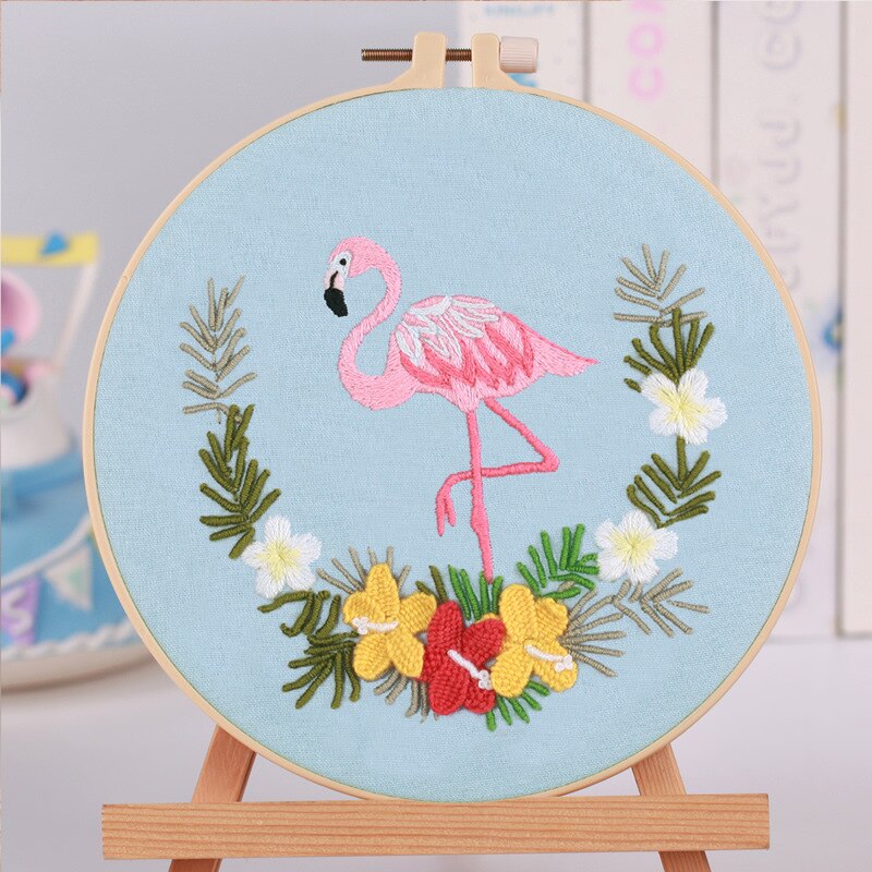 KEKEMEOW borduurwerk Set voor Canvas tas Handgemaakte Kit zwarte Wildflower Cross Stitch tas volwassenen met hoop, kleur draaden en gereedschap