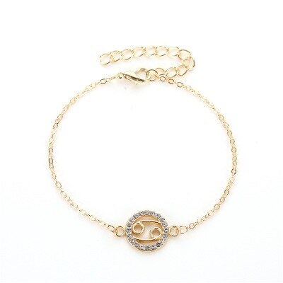 Wrap Armband Twaalf Sterrenbeelden Armband Gouden Weegschaal Schorpioen Maagd Vrouwen Stijl Wrap Armband Sieraden: R