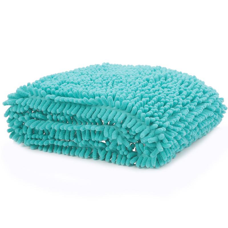 Pet ręcznik do kąpania psa podwójna absorpcja wody koc dla kotów małe średnie duże psy Quick Dry: GREEN / 35x80