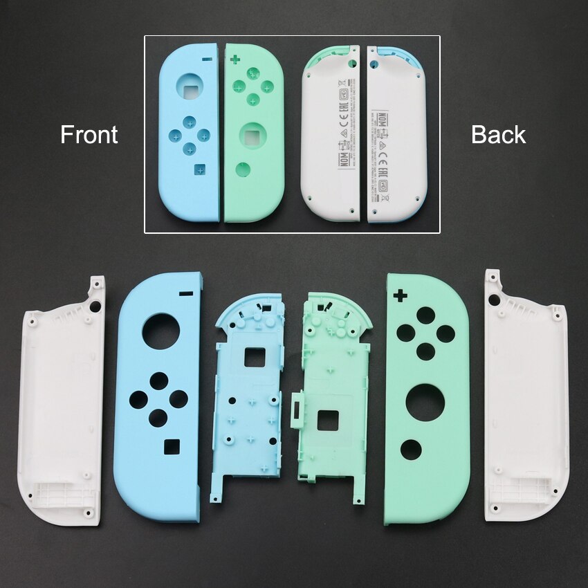 YuXi Replacement Housing Shell Cover for Nintend Switch NS NX Joy-Con Joycon Controller Protective Shell Case Green Blue White: No.5