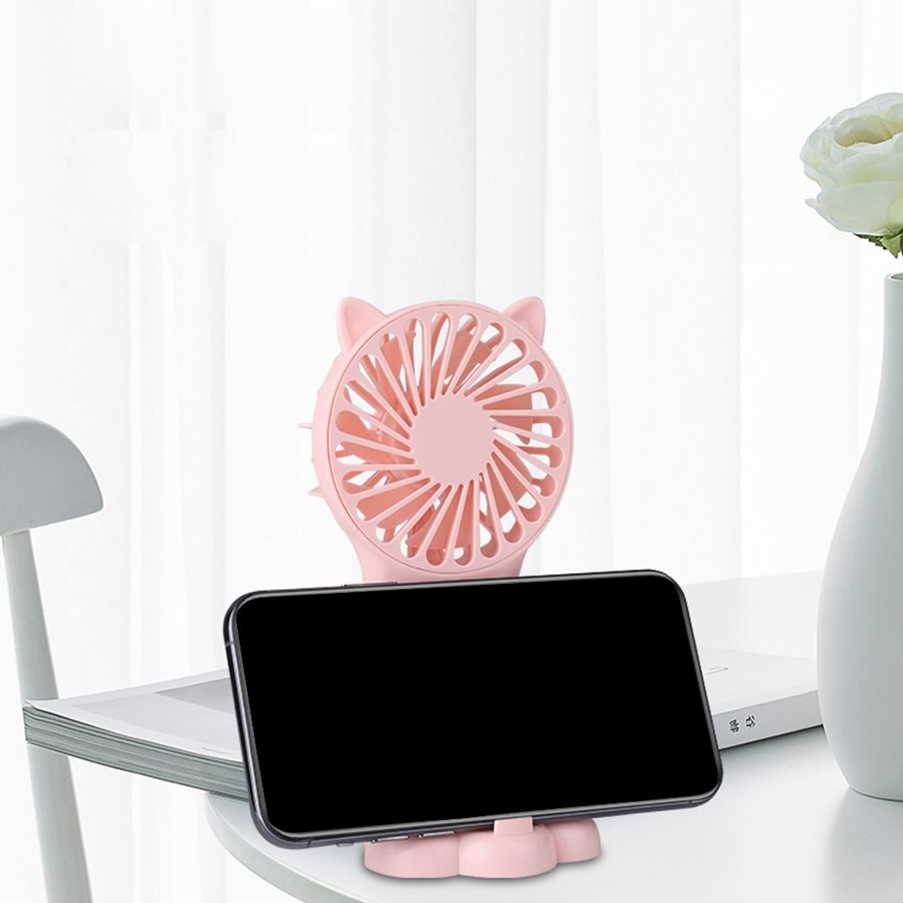 Handheld Fan Portable 800mah Rechargeable Fan 3 Speed Setting USB Charging For Home Office Travel And Outdoor