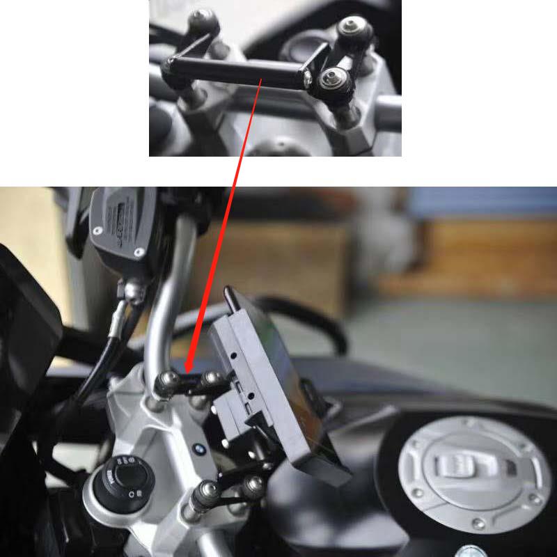 Support adaptateur de montage GPS de moto, support de Navigation 12MM pour BMW R1200RS R1200R F850GS F750GS F800GS F700G