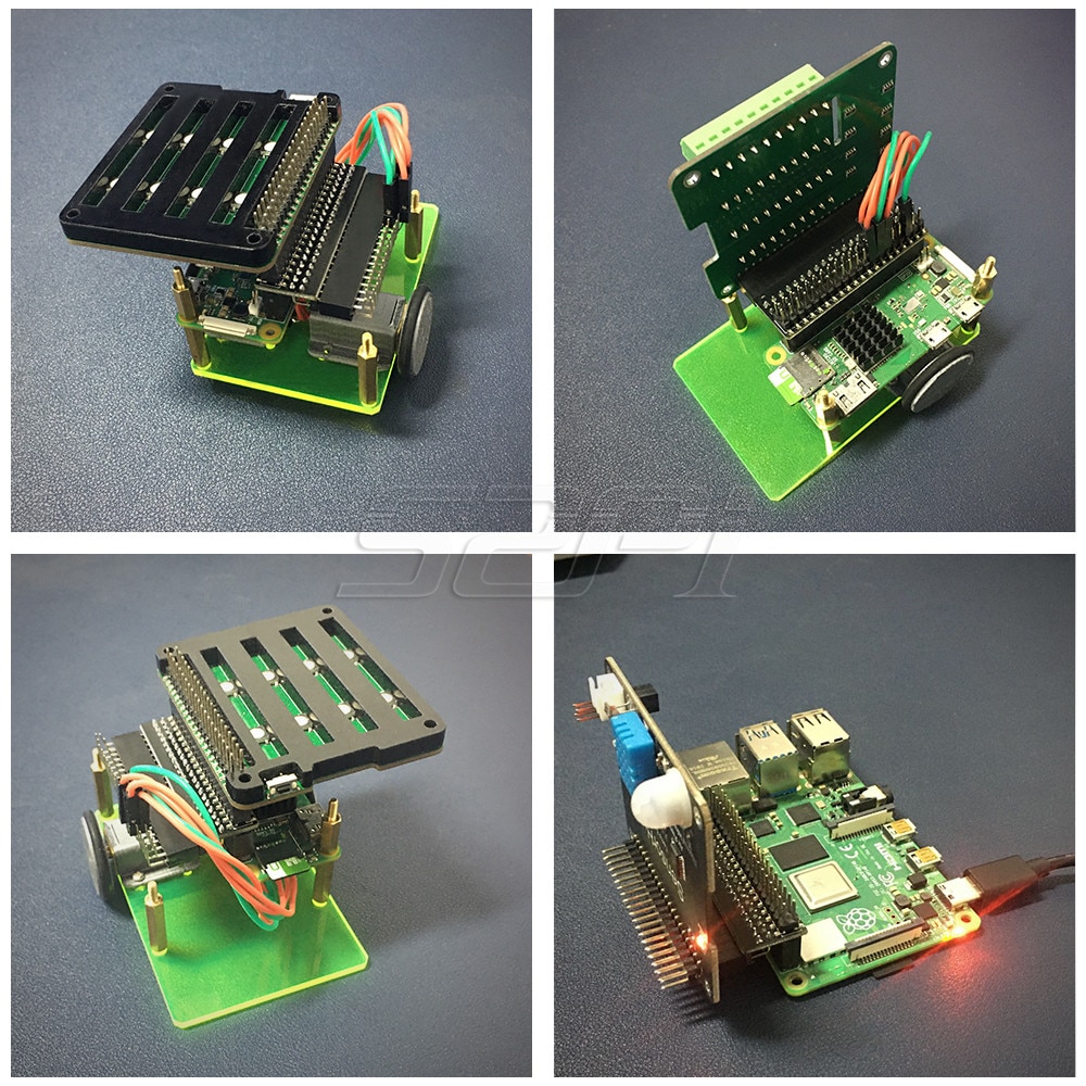 52 Pi 13 Uds. Caja de Kit de encabezado de 40 pines incluye extensión de borde GPIO, cabezal hembra de 2*20 pines para Raspberry Pi