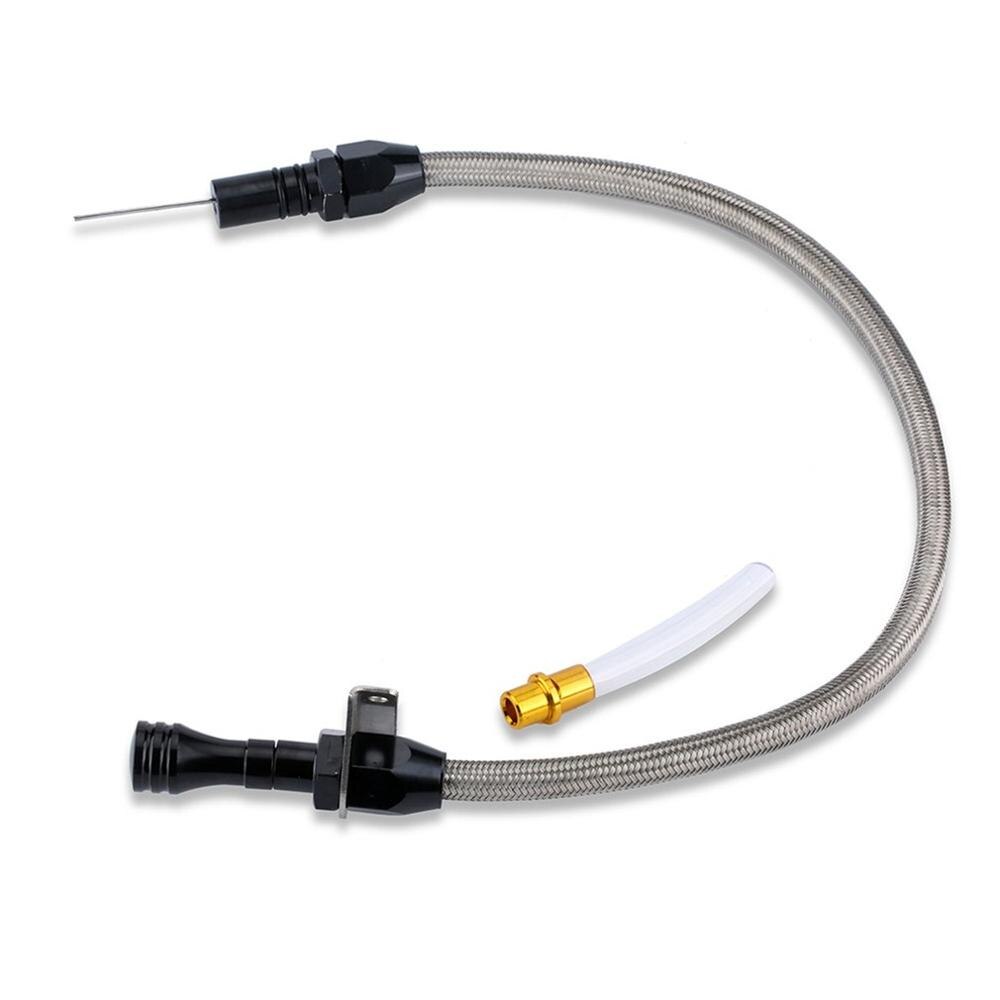 Auto Modification Parts Universal Dipstick Stainless Steel Measuring Oil Gearbox Oil Dipstick 530mm Dipstick: black