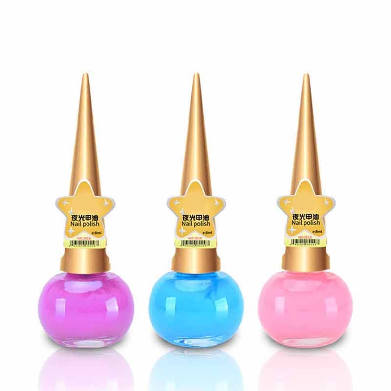 Vernis à ongles en Gel Fluorescent, Non toxique, 12 couleurs, néon lumineux, 14ML, à la , brille dans la nuit, pour femmes et enfants
