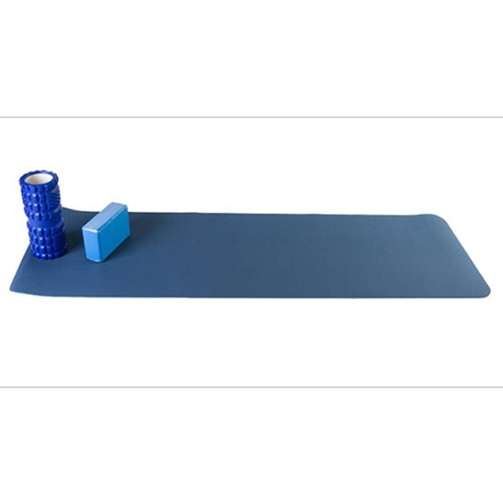 Yogamatte für anfänger, lange, rutschfeste sport- und fitnessmatten und geschmacksneutral: Tiefes blau