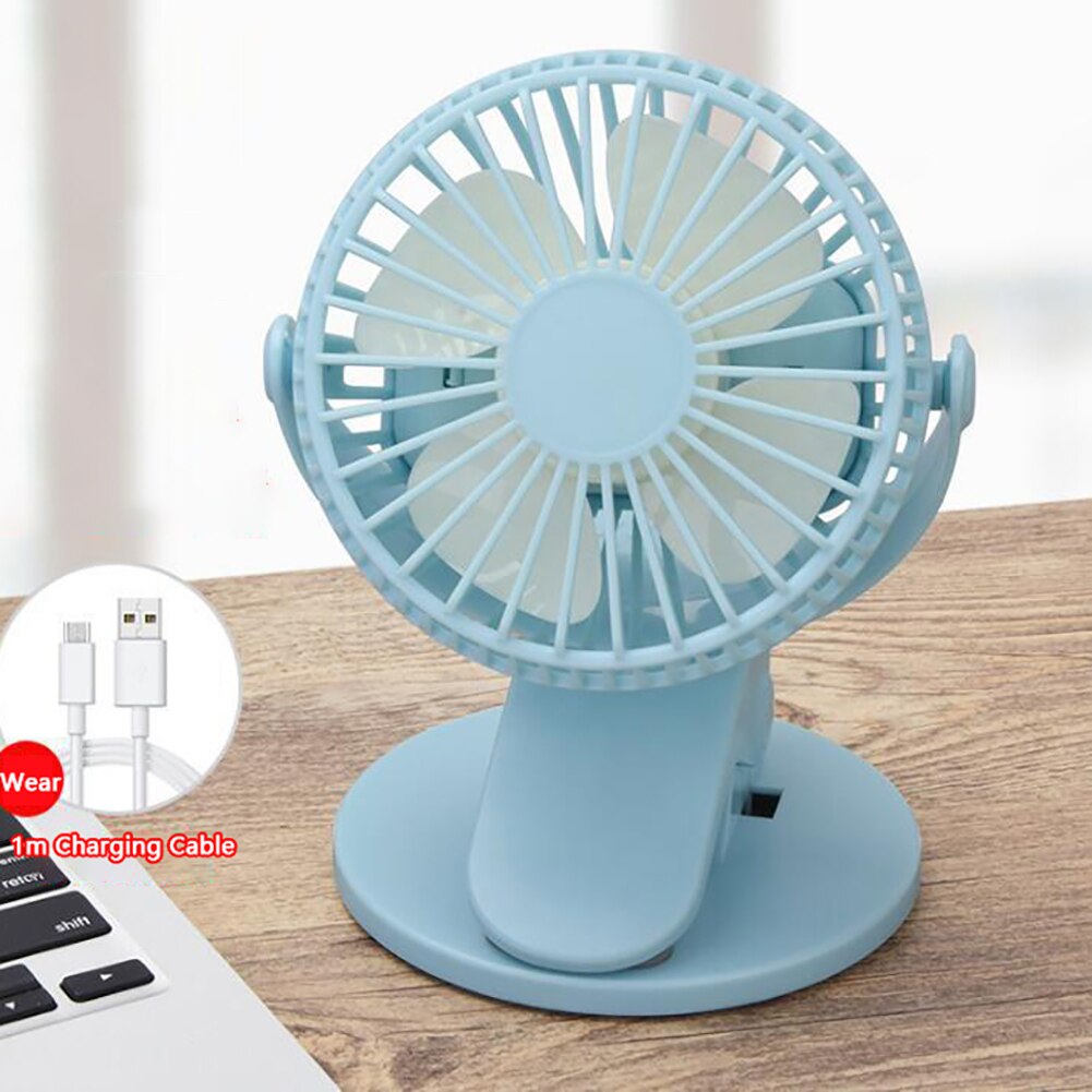 Draagbare Ventilator Usb Oplaadbare Clip Desktop Tafel Ventilator Mini Klem Ventilator 360 Graden Roterende Ventilator Luchtkoeler Fan