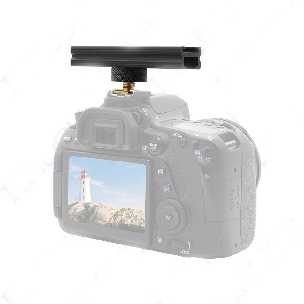 Adjustable Cold Shoe Extension Bar - Cold Shoe Rail for DSLR Accessories - Lights, Monitors, Microphones