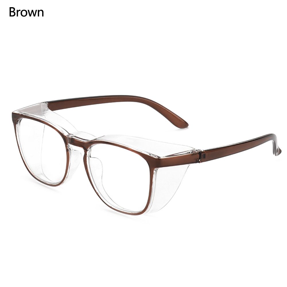 Safety Glasses Anti-fog Pollen GogglesBlue Light Blocking Glasses UV400 Protection Glasses Anti-saliva Dust-proof for Men Women: Brown3