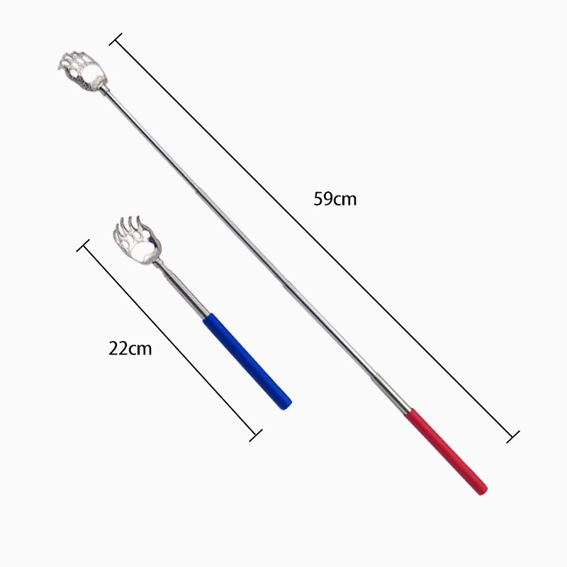 Telescopic Anti Itch Back Scraper Scalp Massager Back Scratcher Massager Claw Clip Extendable Telescoping Itch Scratching Hackle