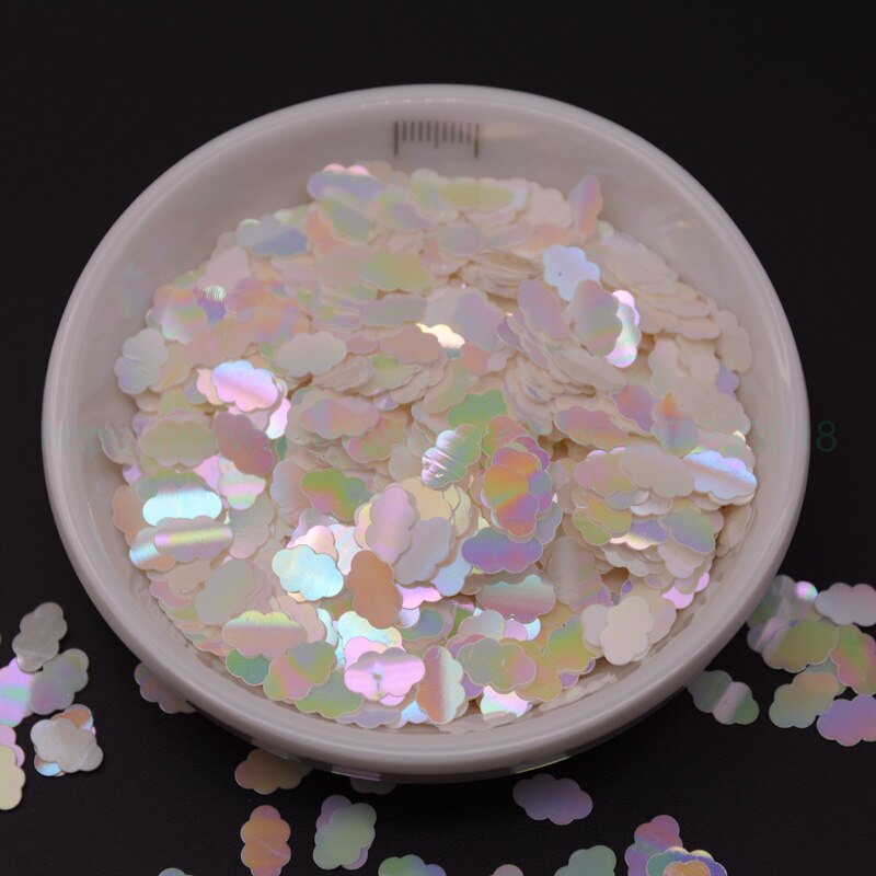 25g 6*9mm Leuke Cloud Vormige PVC losse Pailletten Voor Ambachten Pailetten Plakboek Decoratie Kid DIY Accessoire