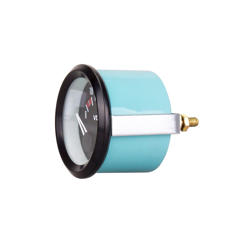 2 Inch Led Elektrische Auto Voltmeter Gauge Volt Auto Gauge 52 Mm Volt Meter 12V Auto Instrument Voltage Meter 8 ~ 16V Zwart Bezel