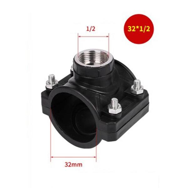 Clamp Saddle Drain Valve RO Water Drain Waste Water Pipe Clamp Saddle Valve Clips 1/4" OD Hose Quick Connection Reverse Osmosis