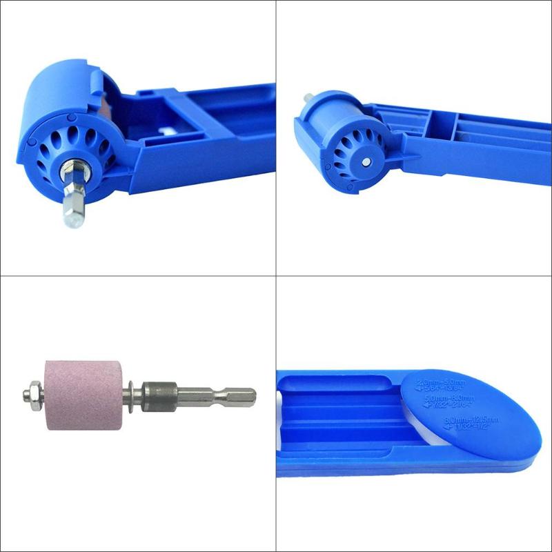 Afilador de brocas para taladro 2-12,5mm, herramienta portátil para amoladora de corindón para taladro, amoladora, rueda, broca, afilador