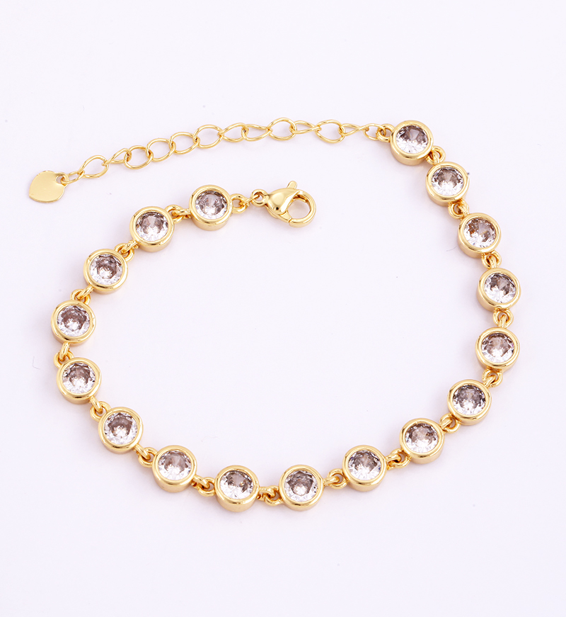Max Jewel Love Mama Heart Cross Star Charm Bracelet with Lobster Shiny Bling ,18K Gold Plated Jewelry, for Her Party Bar: Dark Gold