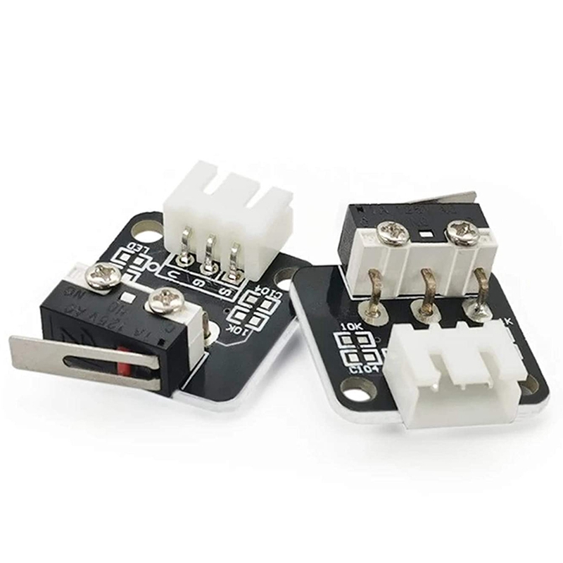 3D Printer 10Pcs Limited Switch End Stops Mechanical Switch Module with 3 Pins 39.3 Inch Cable for Ramps RepRa Tevo