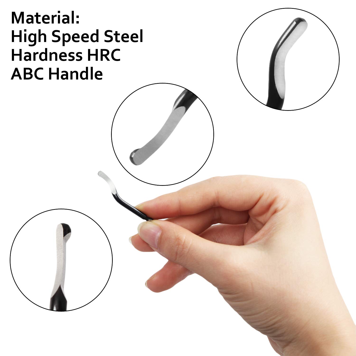 20 pcs BS1010 Trimming Knife Scraper Blade for Hand Deburring Cutters Trimming Blade Replacement for Scraping PVC Plastic Iron