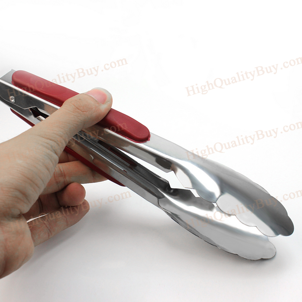 Pinzas de acero inoxidable para barbacoa, barbacoa, bufé, pinzas para servir, pinzas para cocina, utensilios de cocina, utensilios para Bar, suministros para fiestas