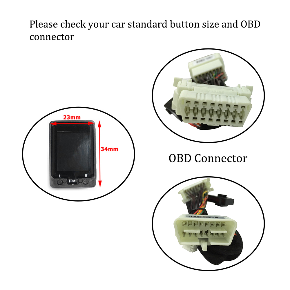 Tire pressure monitor car digital TPMS OBD2 display for Mitsubishi Outlander 3 MK3 Eclipse cross PHEV Xpander accessories