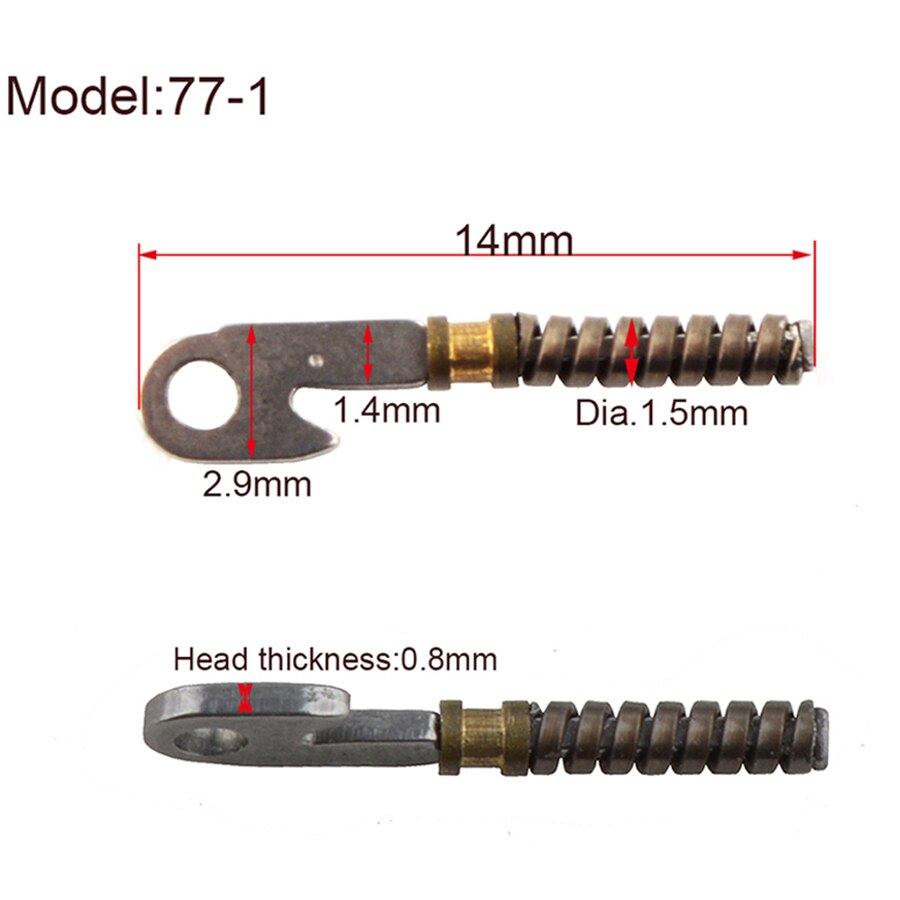 100PCS spring inserts for repairing broken eyeglass flex temples broken spring replacement part #77-1 77-1W B5034 69-5