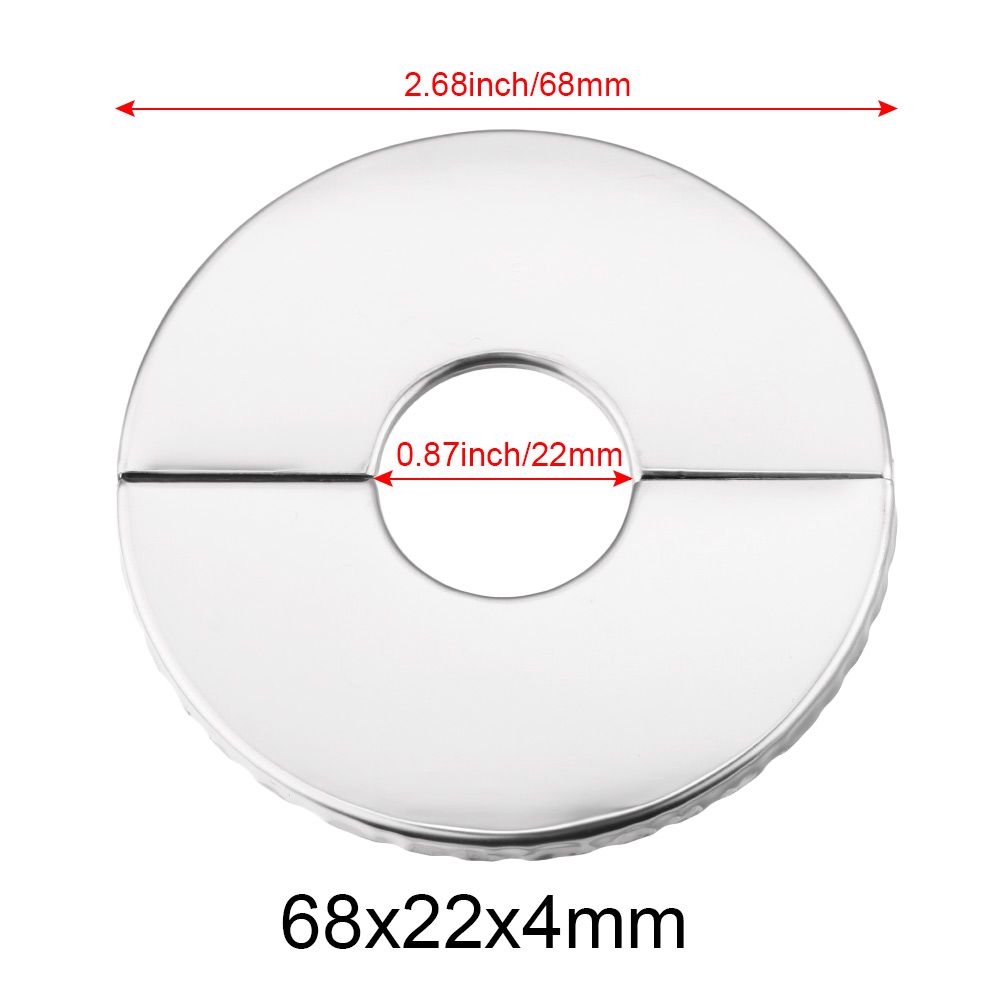 Edelstahl Wasserhahn Dekorative Abdeckung Selbst-Klebstoff Rohr Zauberstab Abdeckungen Zauberstab Flansch Flansch Abdeckung Dusche Küche Wasserhahn Zubehör: 68x22x4mm