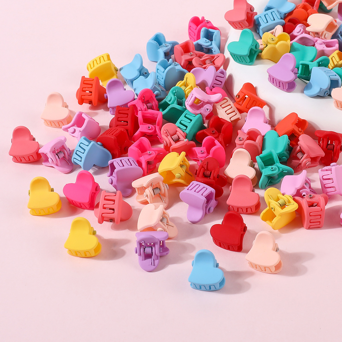 50 Uds. Pinzas para el cabello de dibujos animados bonitos para niñas, pinza pequeña con forma de flor y estrella, pinza para el pelo pequeña, horquilla dulce para niños, accesorios para el cabello de