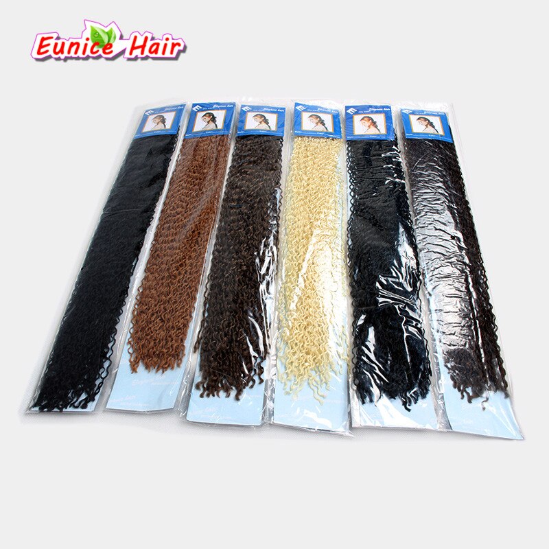 24 ''Zizi curl trenza de cabello mejor extensión de cabello sintético micro zizi de cabello libre onda de agua profunda rizado mechones de cabello