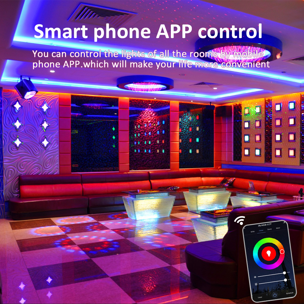 Tuya ZigBee RGBCCT Controller 12V 24V DC 48V 5 in 1 2.4G RF Wireless Gateway Smart Life PWM for RGB RGBW LED Strip Light V5-L WZ