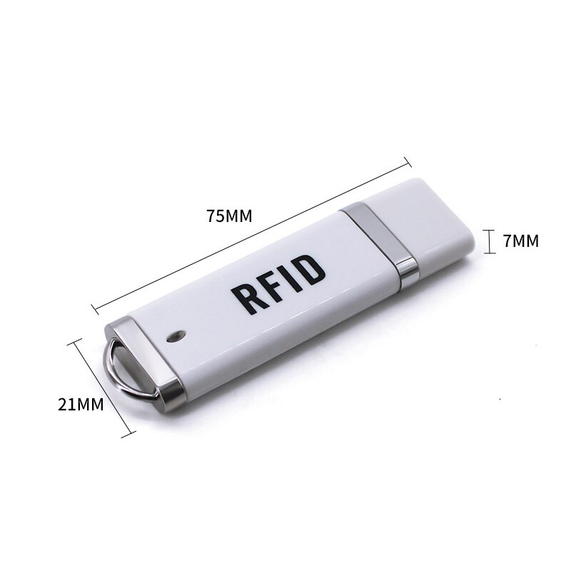 Portable MINI USB RFID IC ID Card Reader 125KHz TK4100 Chip Proximity 13.56MHz S50 S70 NFC Tag Scanner Play and Plug White