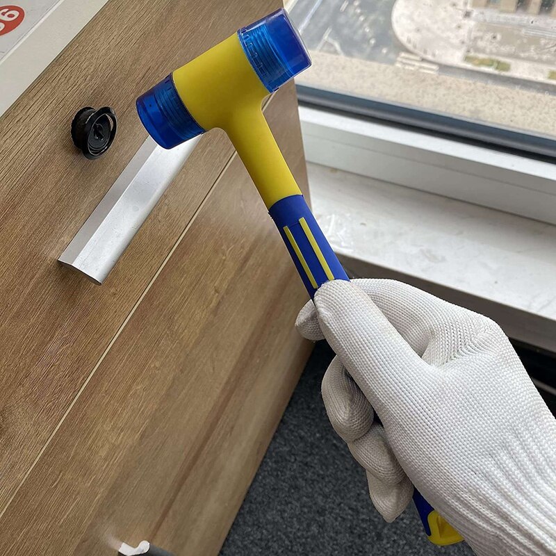 Rubber Mallet Hammer Small Double-Faced Soft Hammer for Jewelry Bracelet Mandrel Woodworking Flooring Installation