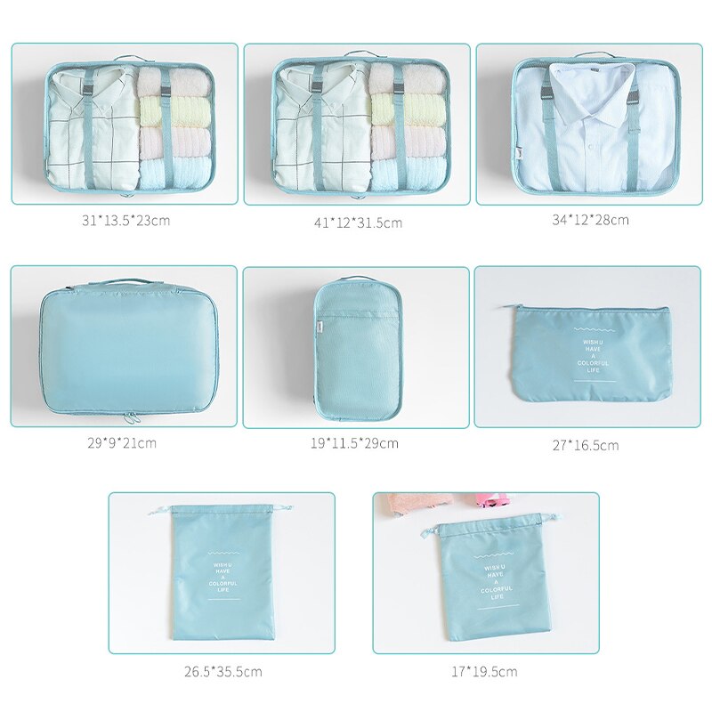 Lightweight Waterproof Storage Bag Reusable Home Travel Bag Durable Foldable Cloth Shoes Organizer Bag Luggage Accessory XA569F