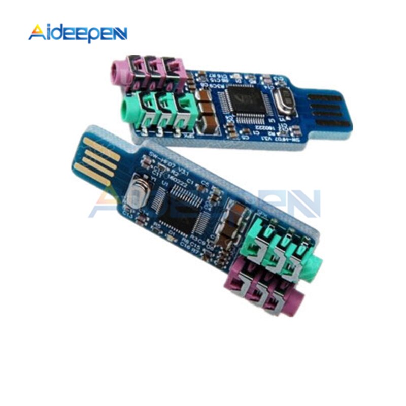 Gratis Drive USB Geluidskaart Laptop Computer Externe Geluidskaart Notebook Geluidskaart Originele CM108 USB Geluidskaart Chip