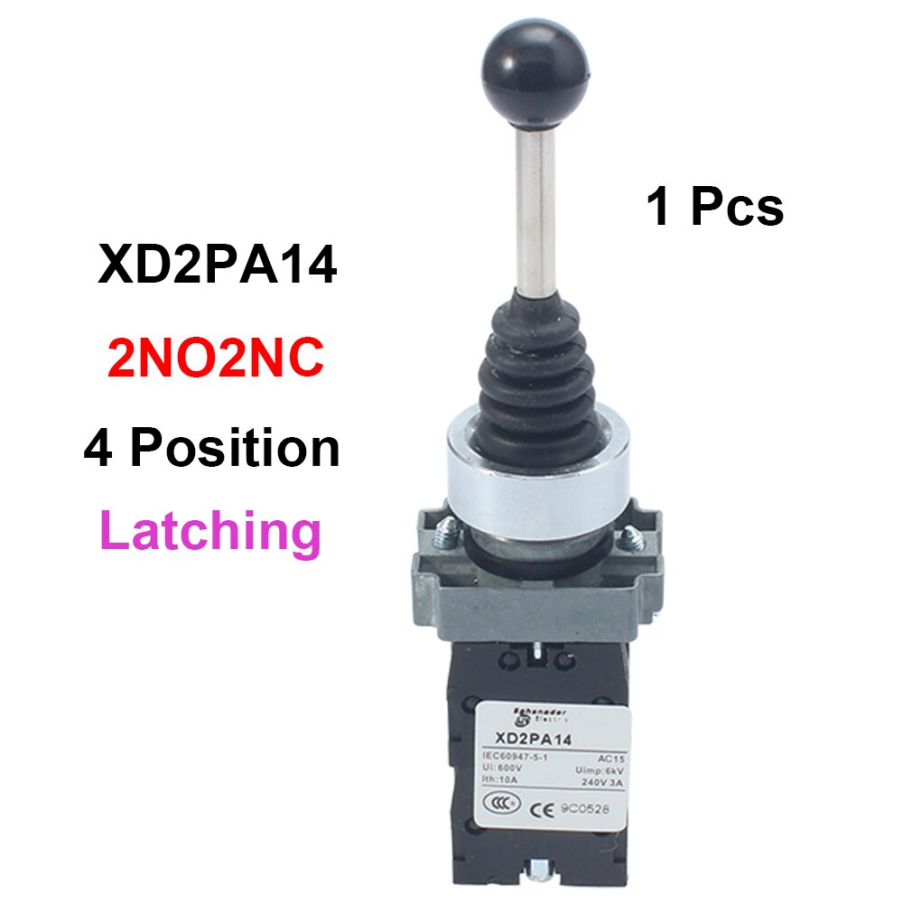 1pc HKA1-41Z02 Switch 2NO 2-Position Return Momentary Joy Stick Joystick Switch for automation safety field