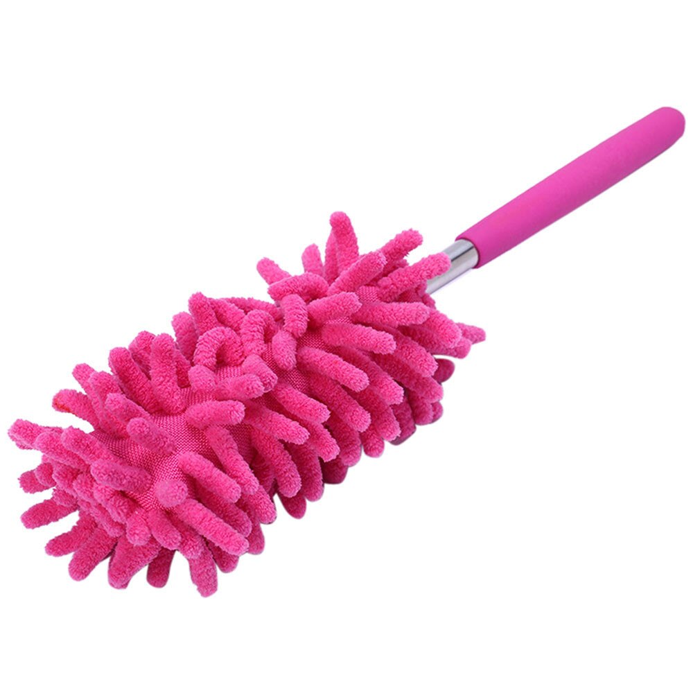 Teleskopisk mikrofiber duster uttrekkbar rengjøring husbil vindusvasker støvhåndtak støvbørste  #224: F