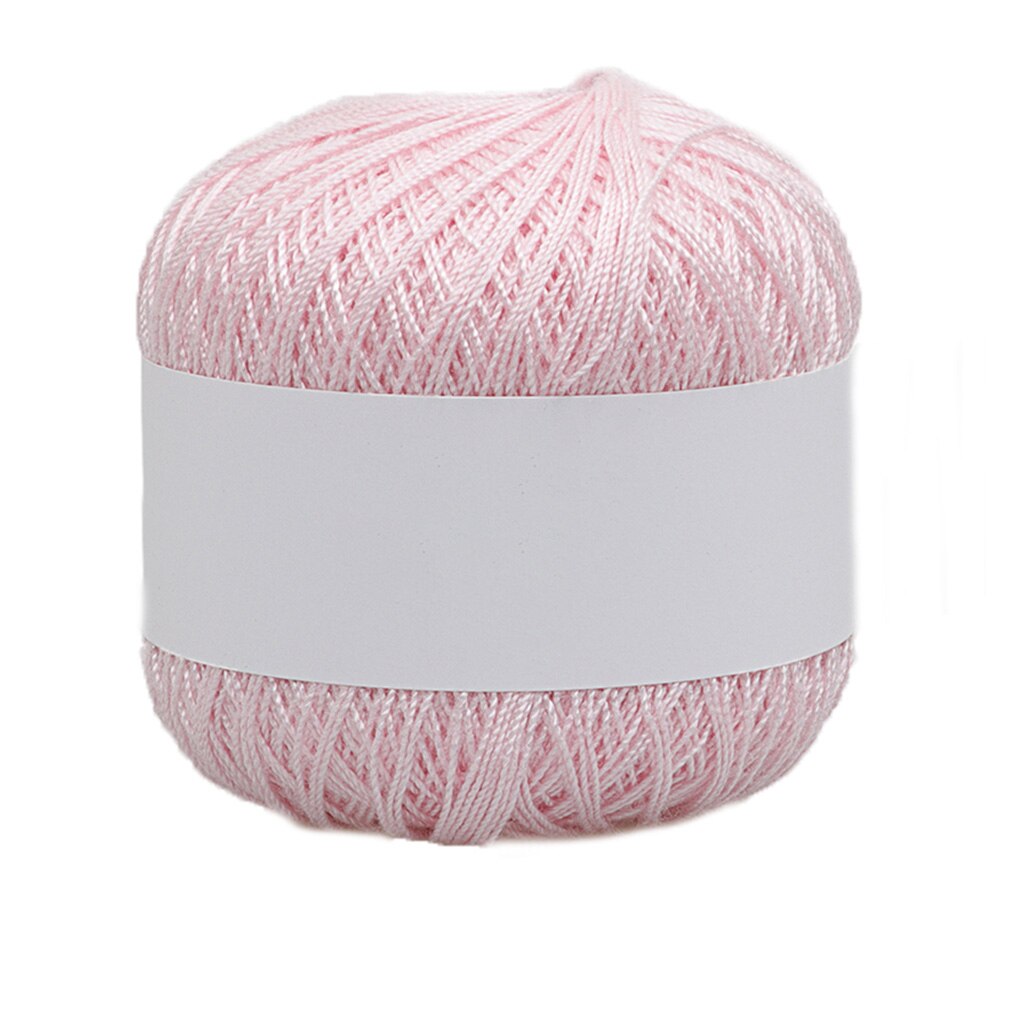 Hilo de ganchillo de algodón de leche para tejer a mano, hilo antipelusas de buena para cárdigan, bufanda, sombrero, suéter, muñeca: light pink