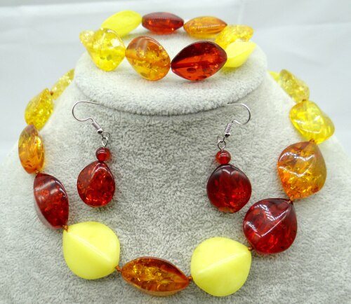 , Natural precioso, gota de agua moderna, lágrima, oro, miel prensada, amberos, fabricación de joyas, pendientes, collar Q7: NO.3