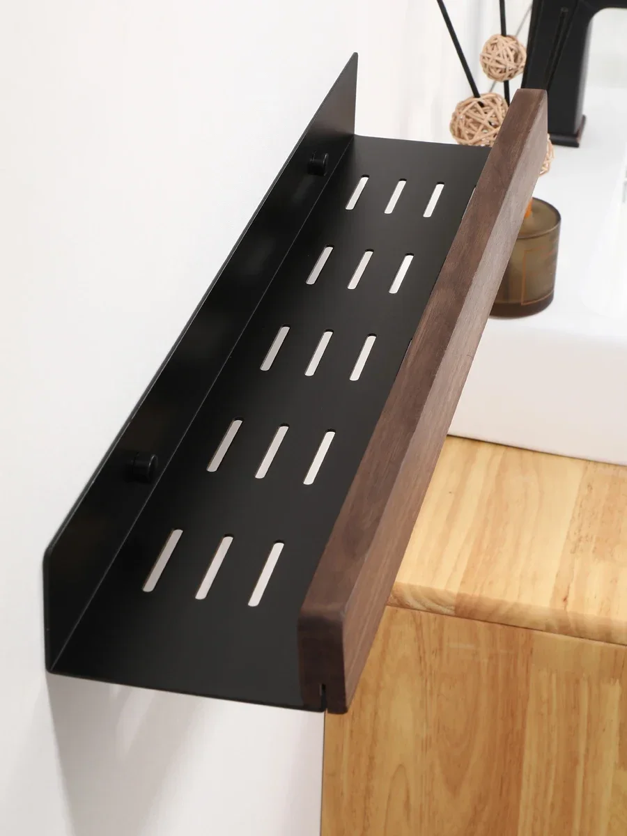 Houten Badkamerplank, Opberghouders Rek Aan De Muur Gemonteerde Badkamerplanken, Opbergrek Voor De Badkamer