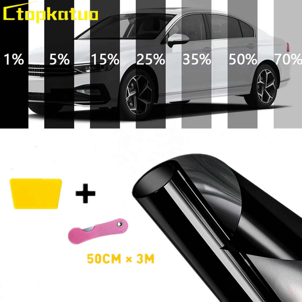 Solfilm för fönster uv-värmereflekterande hemmakontorsglas värme sol uv-skydd solskyddsfilm 3 mx 50cm vlt solfilm för bilkarosser