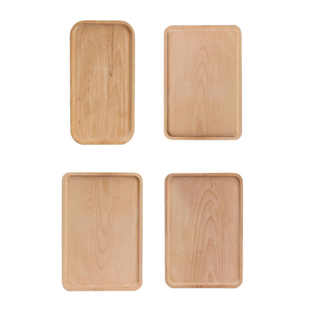 Houten Rechthoekige Snijplank Japanse Brood Pizza Lade Taart Shop Pizza Speciale Plaat Eco Serveerschaal Voor Voedsel Servies