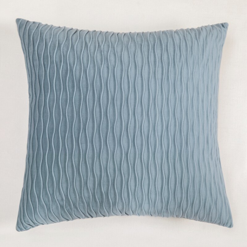 Moderne nordique taie d'oreiller rétro vague décoration taie d'oreiller luxe housse de coussin classique décoratif oreillers pour salon: light blue / 50x50cm