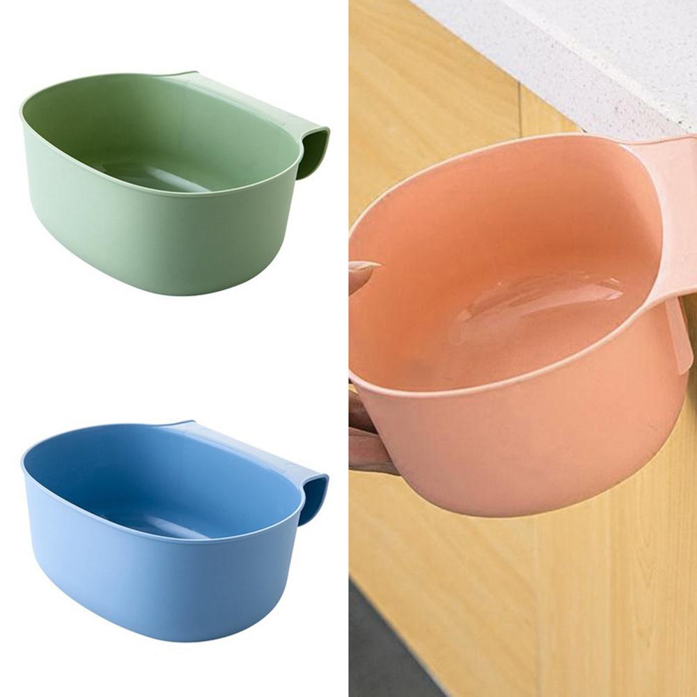 Useful Garbage Basket For Kitchen  Hanging Garbage Waste Bin Can Trash Barrel Storage Container Durable Accessory