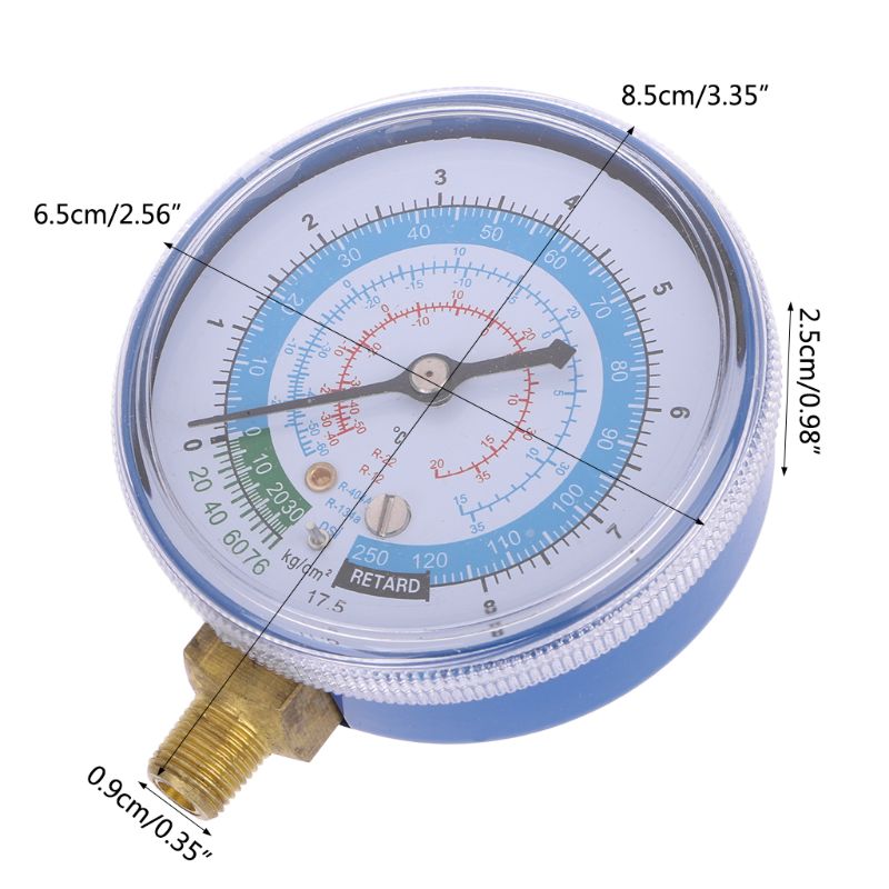 Neue Klimaanlage R404 R134A R22 Kältemittel Niedrigen Manometer PSI KPA Blau